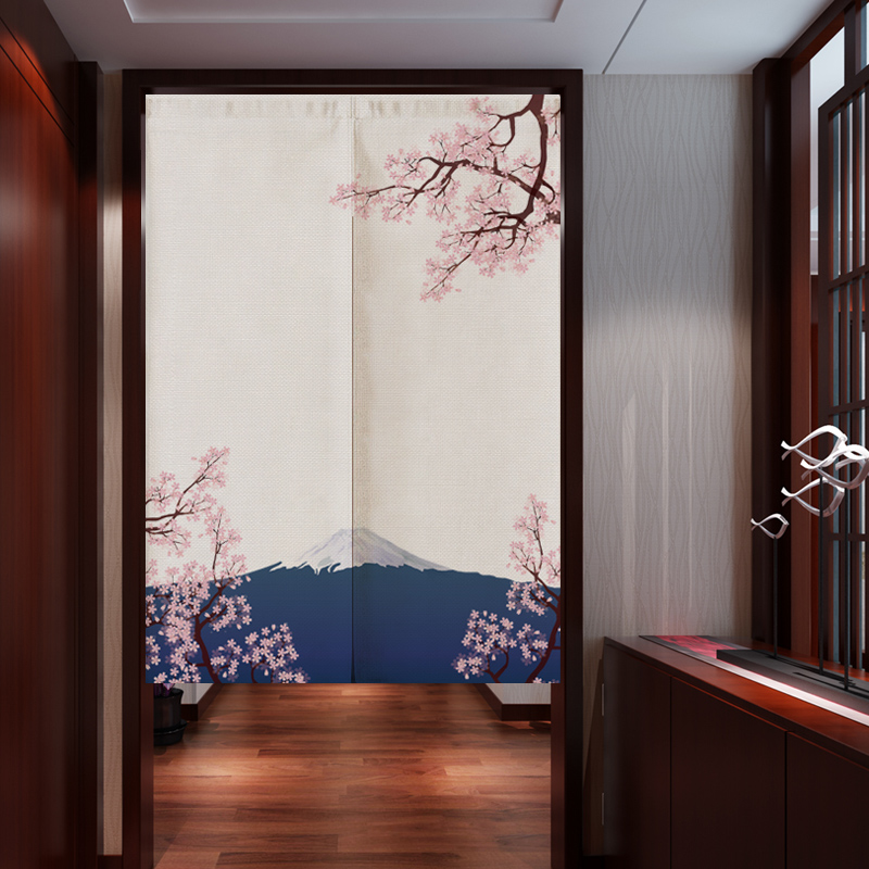 Noren Curtain Doorway - Japanese Ukiyo-e Linen Door Curtain Partition