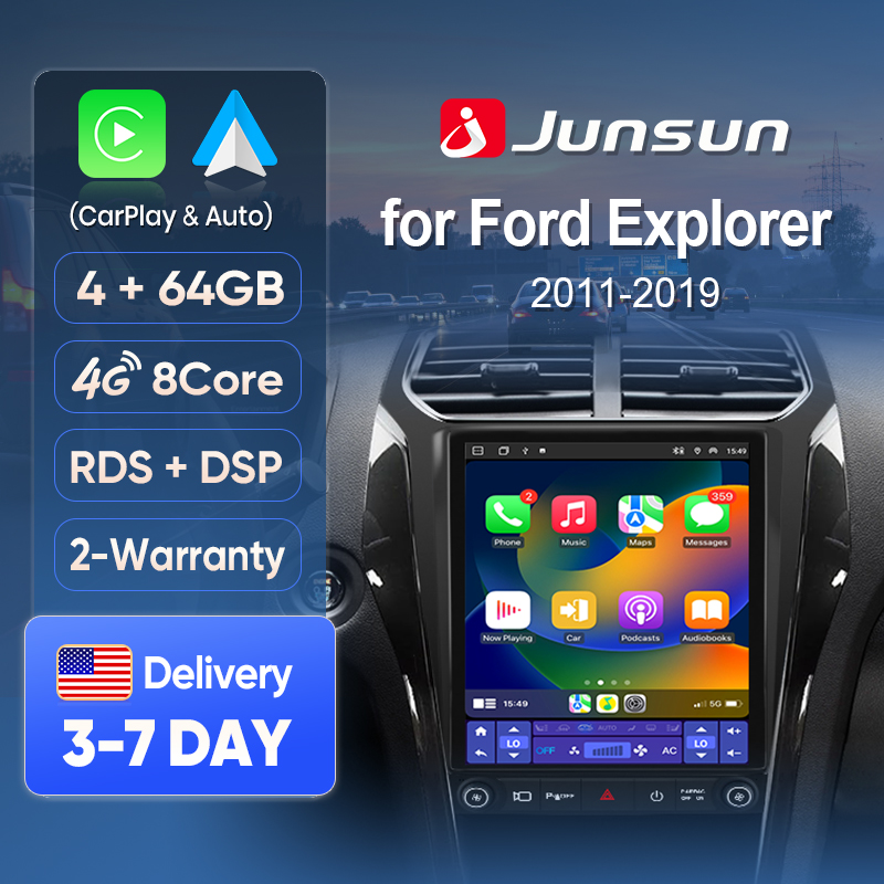 Japanese Car Lifestyle - Junsun Wireless CarPlay Screen for Ford