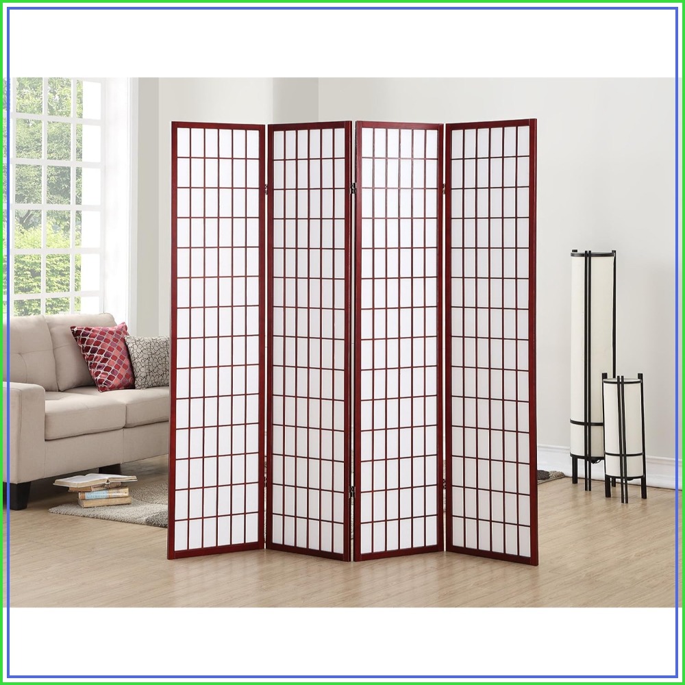 Shoji Screen Divider - Oriental Shoji 4 Panel Screen Room