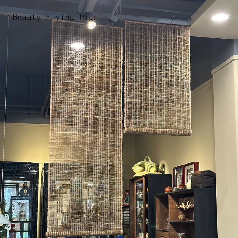 Shoji Screen Divider - Retro and Nostalgic Ramie Curtains, Partition
