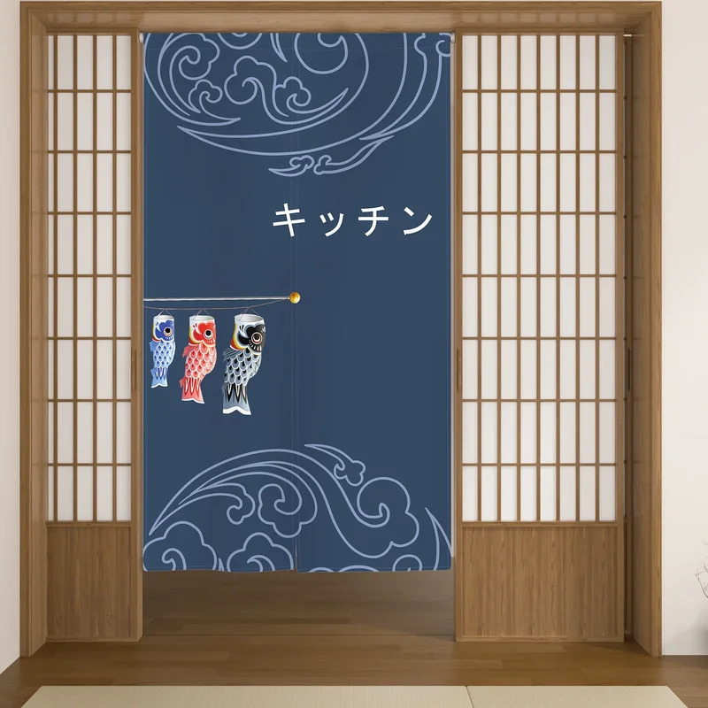 VIKAMA Japanese-Style Cat Patt - огляд і ціна Noren Curtain Doorway