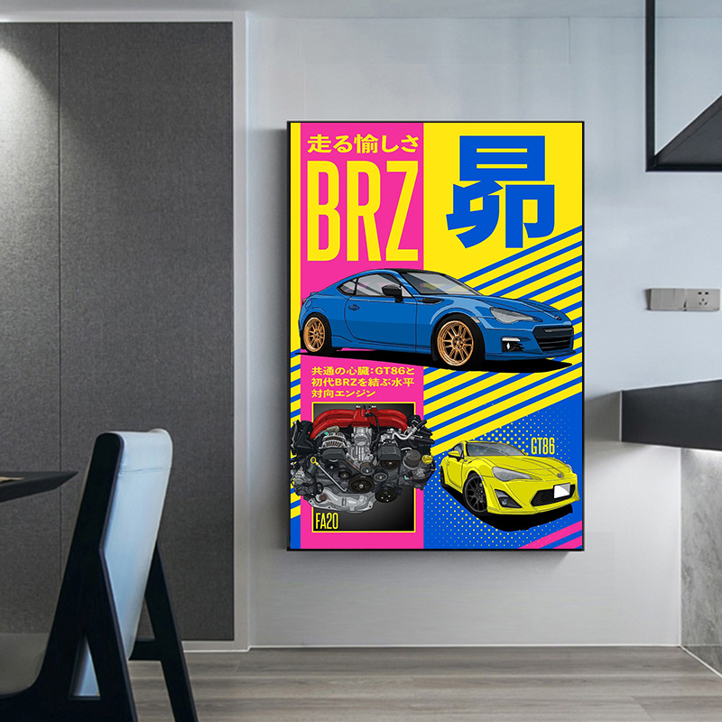 Japanese Subaru Car Poster Cla - огляд і ціна Japanese Car Lifestyle