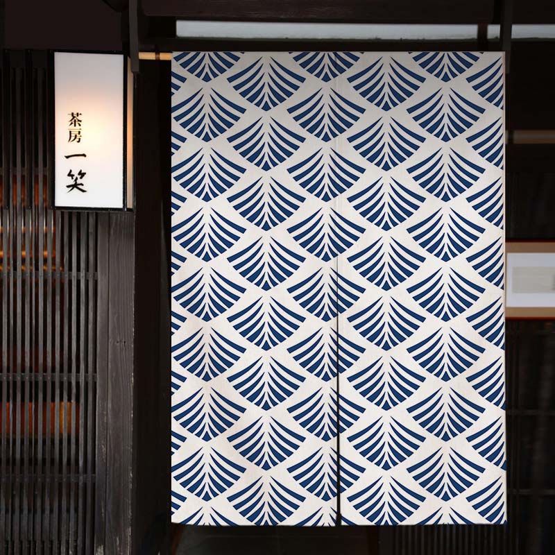 Waves Texture Japanese Noren D - огляд і ціна Noren Curtain Doorway