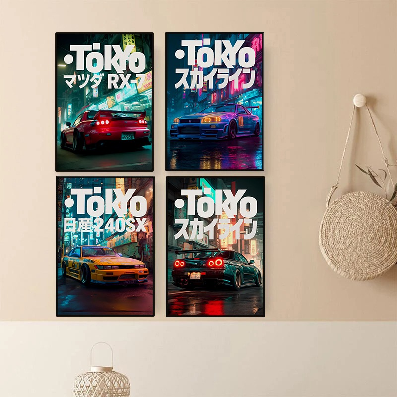 Vintage Tokyo JDM Car Poster N - огляд і ціна Japanese Car Lifestyle