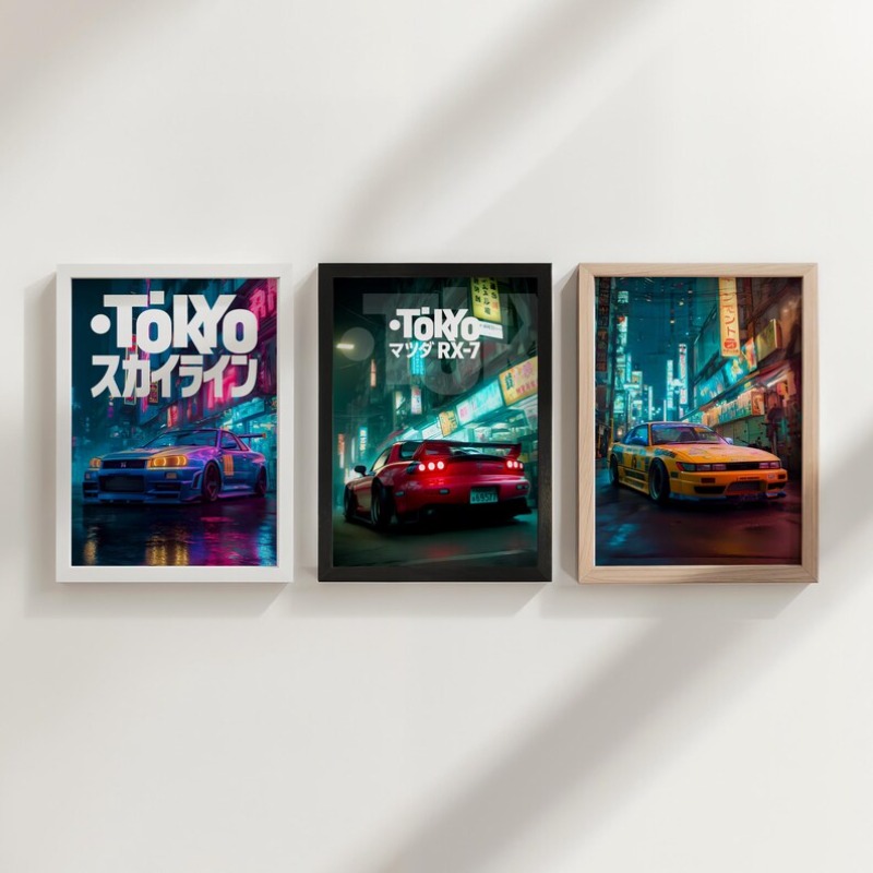 Vintage Tokyo JDM Car Poster N - огляд і ціна Japanese Car Lifestyle
