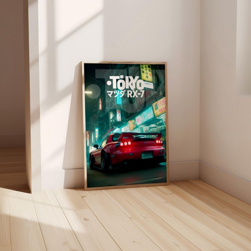 Vintage Tokyo JDM Car Poster N - огляд і ціна Japanese Car Lifestyle