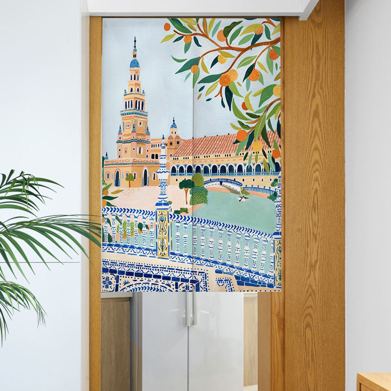 Nordic Ins Hand-painted Painti - огляд і ціна Noren Curtain Doorway