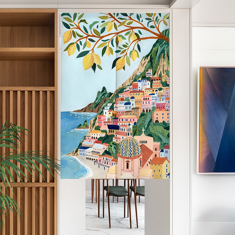 Nordic Ins Hand-painted Painti - огляд і ціна Noren Curtain Doorway