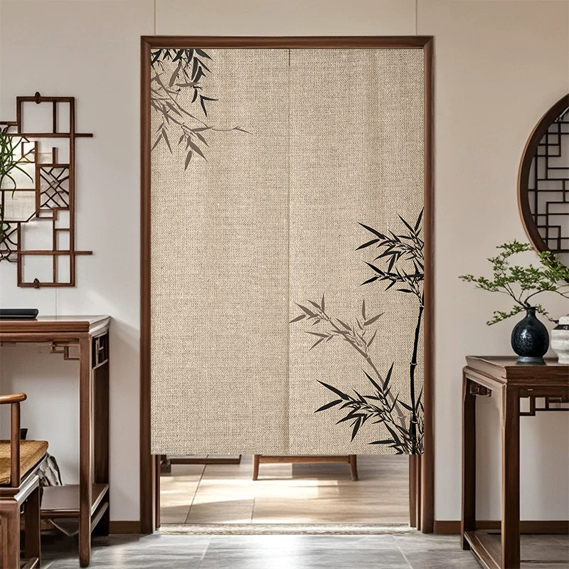 VIKAMA Ink Bamboo Noren Door C - огляд і ціна Noren Curtain Doorway