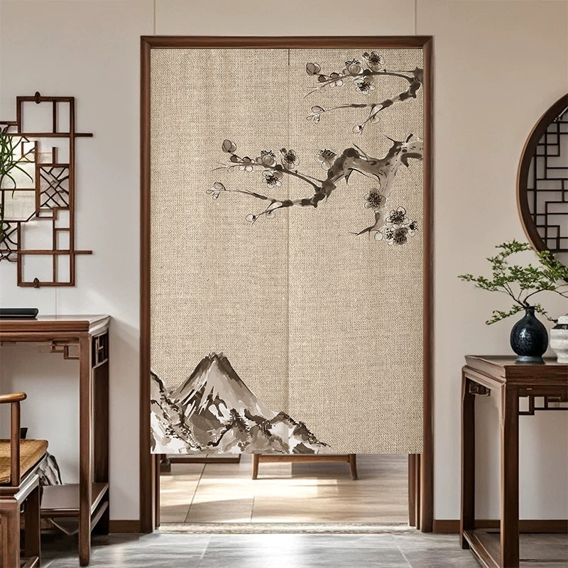 VIKAMA Ink Bamboo Noren Door C - огляд і ціна Noren Curtain Doorway