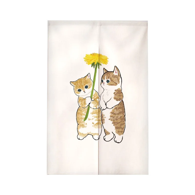 Funny Cat Japanese Door Curtai - огляд і ціна Noren Curtain Doorway