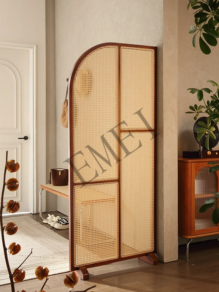Retro Solid Wood Rattan Subare - огляд і ціна Shoji Screen Divider
