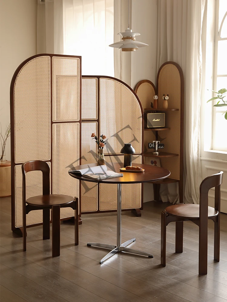 Retro Solid Wood Rattan Subare - огляд і ціна Shoji Screen Divider