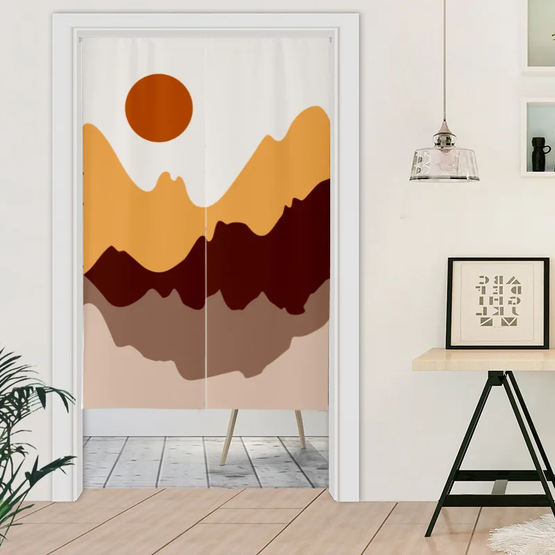 Nordic Landscape Painted Doorw - огляд і ціна Noren Curtain Doorway