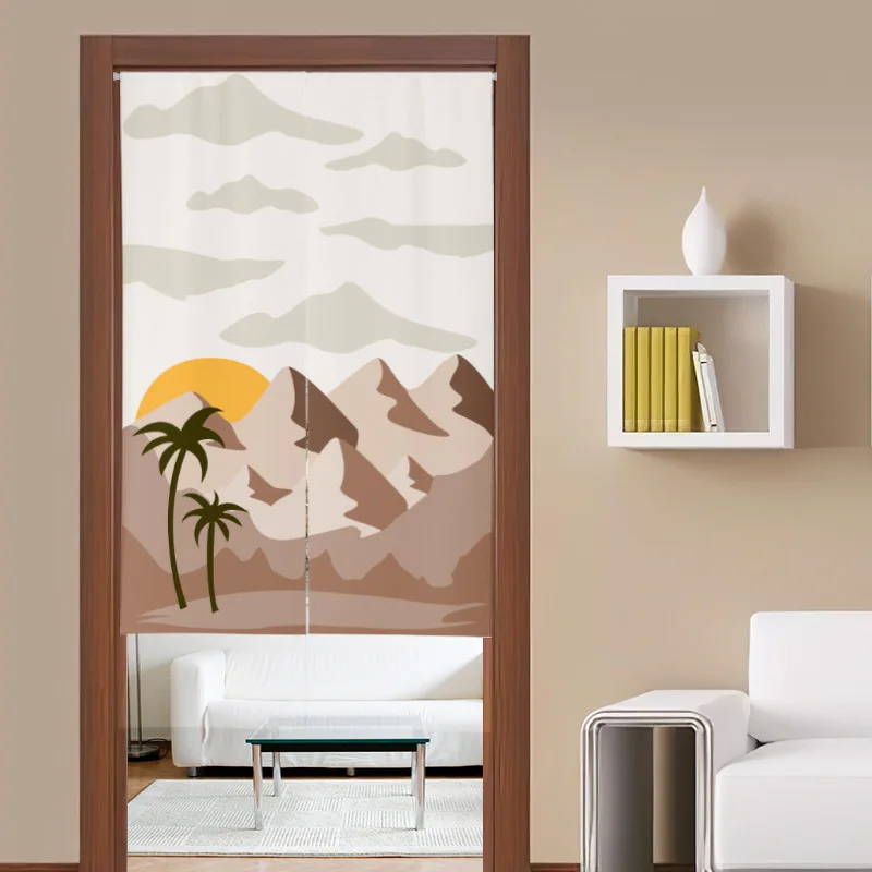 Nordic Landscape Painted Doorw - огляд і ціна Noren Curtain Doorway