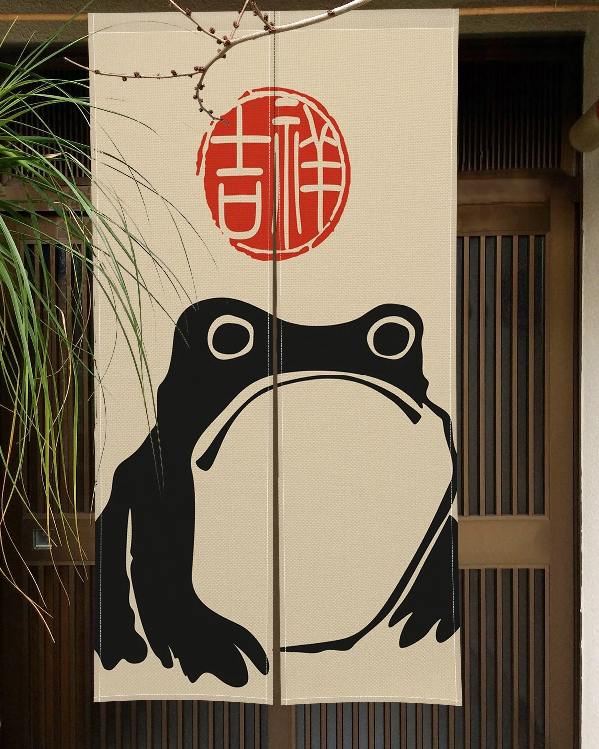 Japanese Door Curtain Frog Car - огляд і ціна Noren Curtain Doorway