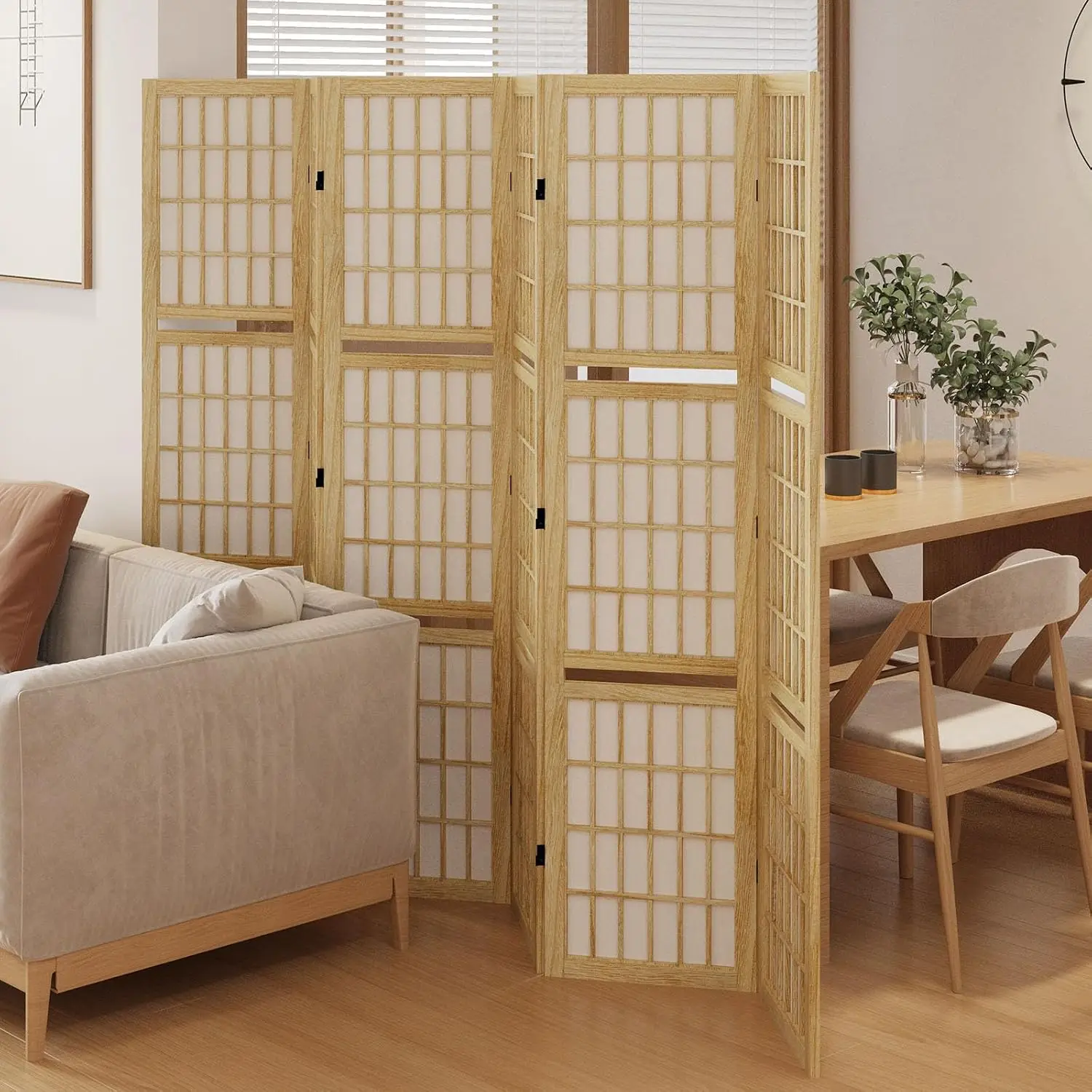 Room Divider with Shelves, 66. - огляд і ціна Shoji Screen Divider