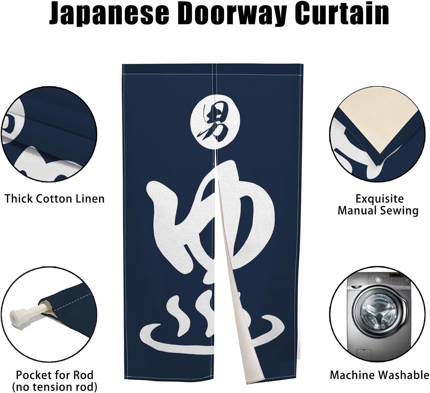 Long Japanese Noren Doorway Cu - огляд і ціна Noren Curtain Doorway